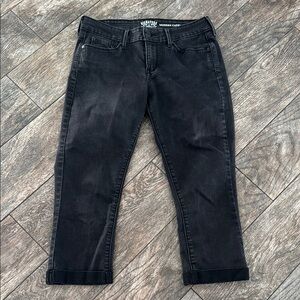 Signature by Levi Strauss Black Ankle Cropped Jeans